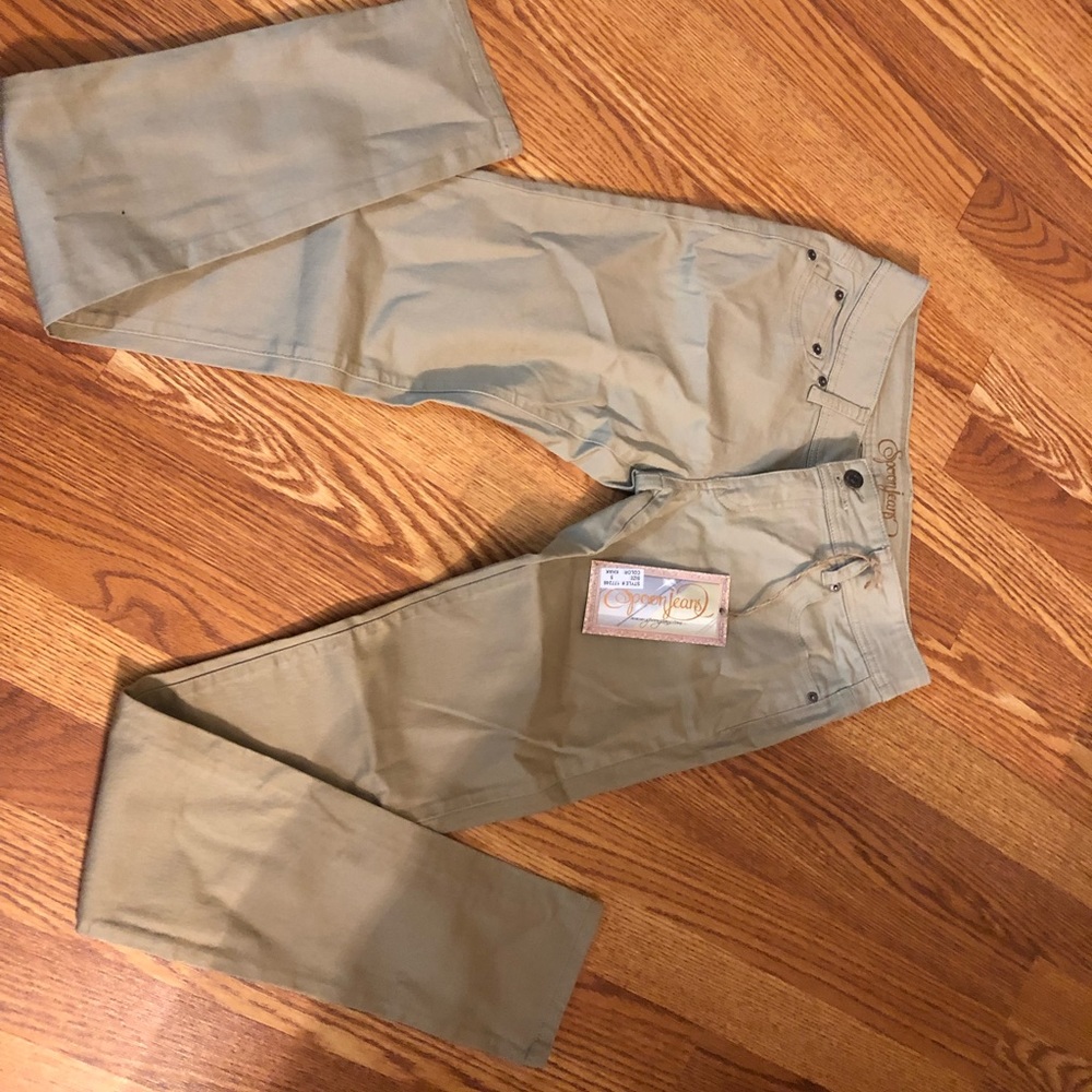 Khaki skinny pants
